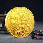 Load image into Gallery viewer, Mcoin Cryptocurrency Gold Commemorative Coin

