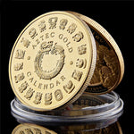 Load image into Gallery viewer, Maya Aztec Calendar Commemorative Coin Collectibles
