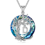 Load image into Gallery viewer, Tree of Life Crystal Pendant Necklace
