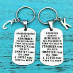 Load image into Gallery viewer, SANK®To My Grandson Granddaughter Son Daughter Gift Lettering Keychain
