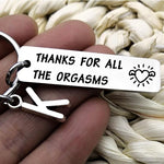 Load image into Gallery viewer, SANK®Naughty Keychain/Charm Couple Key Ring with letter pendant
