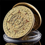 Load image into Gallery viewer, Funny Maya Aztec Calendar Commemorative Coin Collectibles
