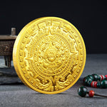 Load image into Gallery viewer, Unique Mayan Pyramid Gold Commemorative Coin
