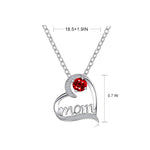 Load image into Gallery viewer, &quot;Mom&quot; Letter Heart Shape Necklace
