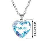 Load image into Gallery viewer, Mom's Love MOM Heart Pendant Necklace
