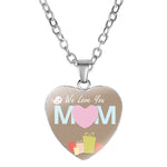 Load image into Gallery viewer, Mom's Love MOM Heart Pendant Necklace

