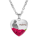 Load image into Gallery viewer, Mom's Love MOM Heart Pendant Necklace
