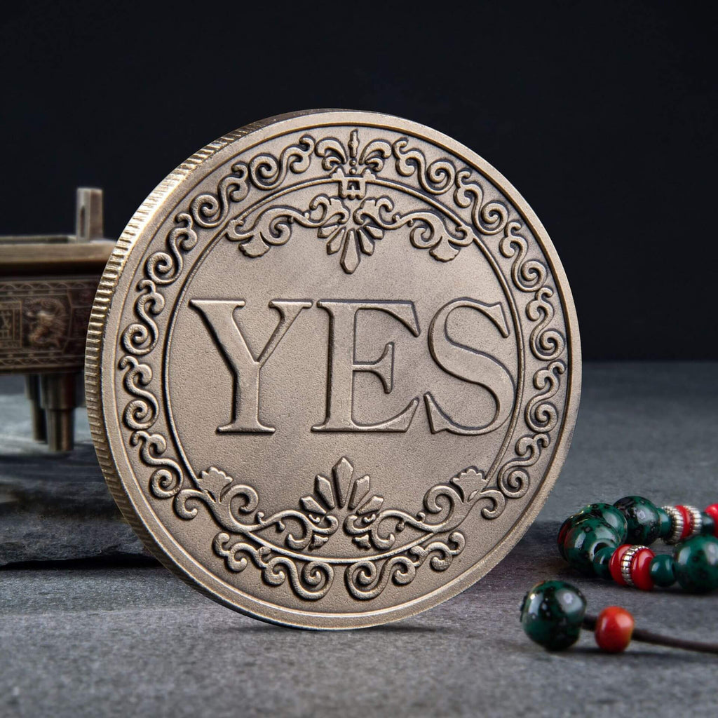 Personalized YES/NO Decision Making Commemorative Coins For Sale
