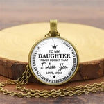 Load image into Gallery viewer, SANK®To my daughter pendant necklace
