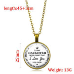 Load image into Gallery viewer, SANK®To my daughter pendant necklace
