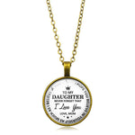 Load image into Gallery viewer, SANK®To my daughter pendant necklace
