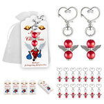 Load image into Gallery viewer, Christams New guardian angel keychain 20sets
