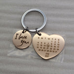 Load image into Gallery viewer, Sank®Special Day Personalized Calendar Keychain(Gift Package)
