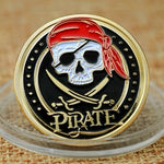 Load image into Gallery viewer, Skeleton Pirate Commemorative Coin Collectible Buy Online
