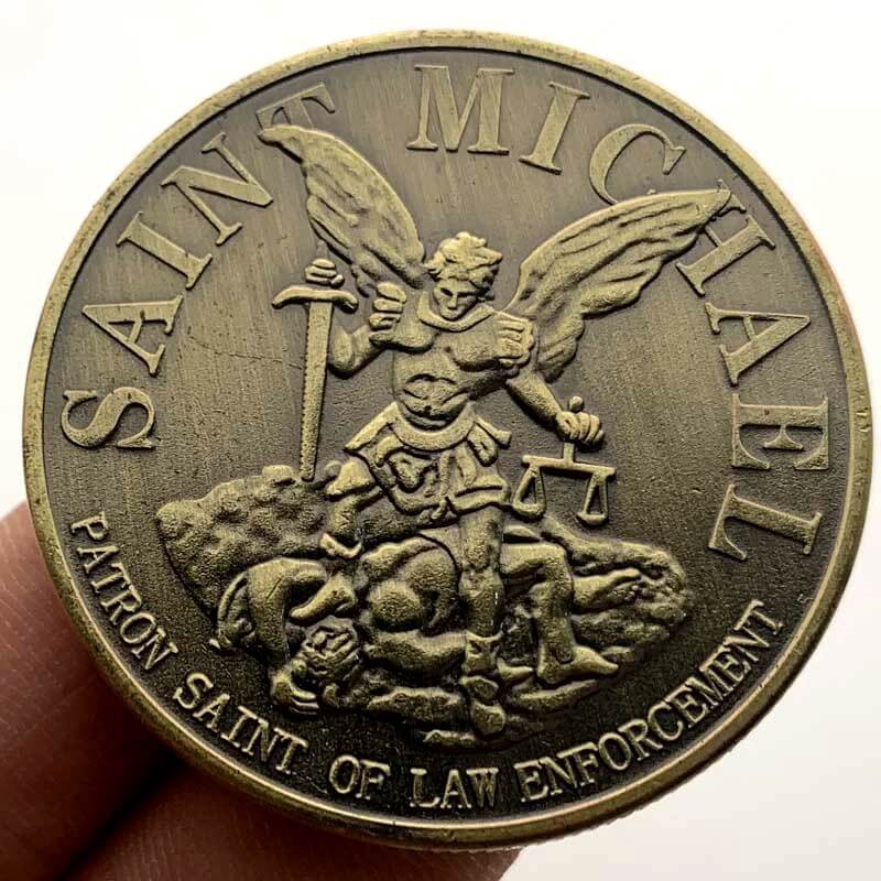Cool Saint Michael Commemorative Coins Collectibles For Sale