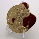 Load image into Gallery viewer, Merry Christmas Happy Holidays Santa Claus Commemorative Coin
