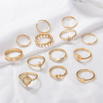 Load image into Gallery viewer, Star Moon Knuckle Set Ring
