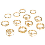Load image into Gallery viewer, Star Moon Knuckle Set Ring
