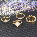 Load image into Gallery viewer, Star Moon Knuckle Set Ring
