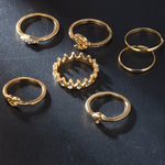 Load image into Gallery viewer, Star Moon Knuckle Set Ring
