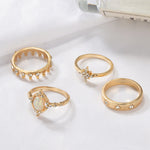 Load image into Gallery viewer, Star Moon Knuckle Set Ring

