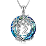 Load image into Gallery viewer, Tree of Life Crystal Pendant Necklace
