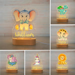 Load image into Gallery viewer, SANK® Personalized Cartoon Animal Colorful Night Lights
