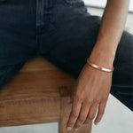 Load image into Gallery viewer, Sisters By Heart Cuff Bracelet-Inner Engraved Inspirational Cuff Bracelet Bangle
