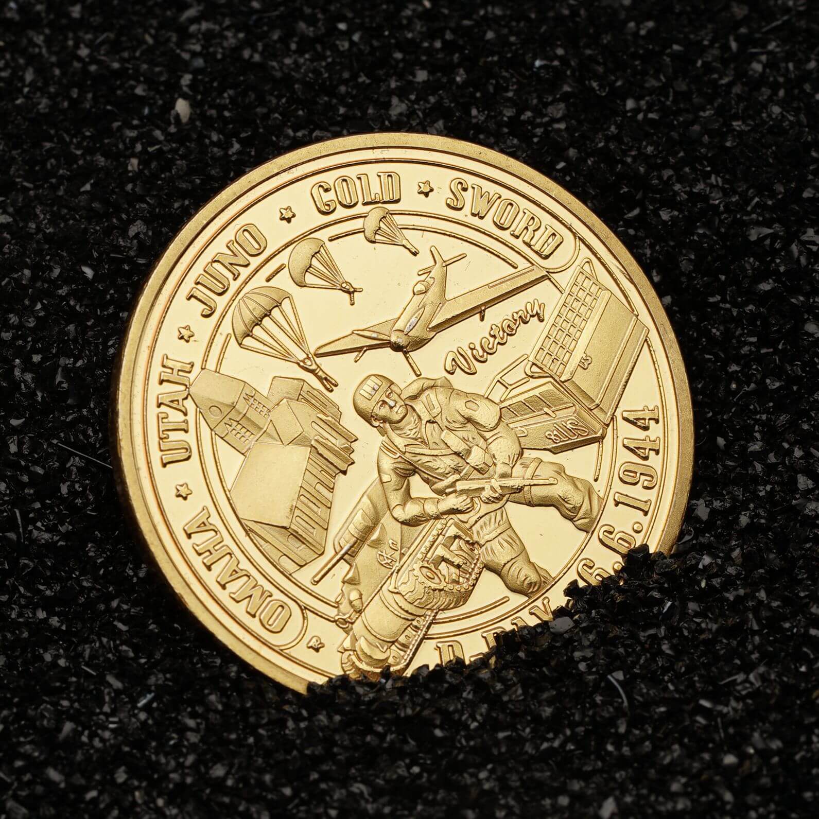 ww2 military commemorative coins D day collectible coin